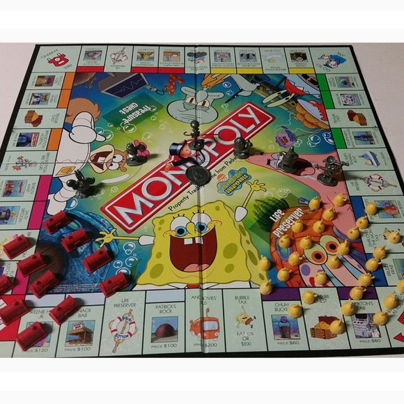 Monopoly Spongebob Squarepants Board Game! Family Fun! - Picture 6 of 6